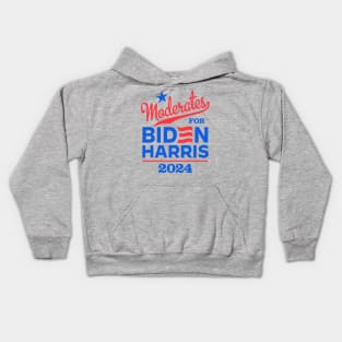 Moderates For Biden 2024 Kids Hoodie